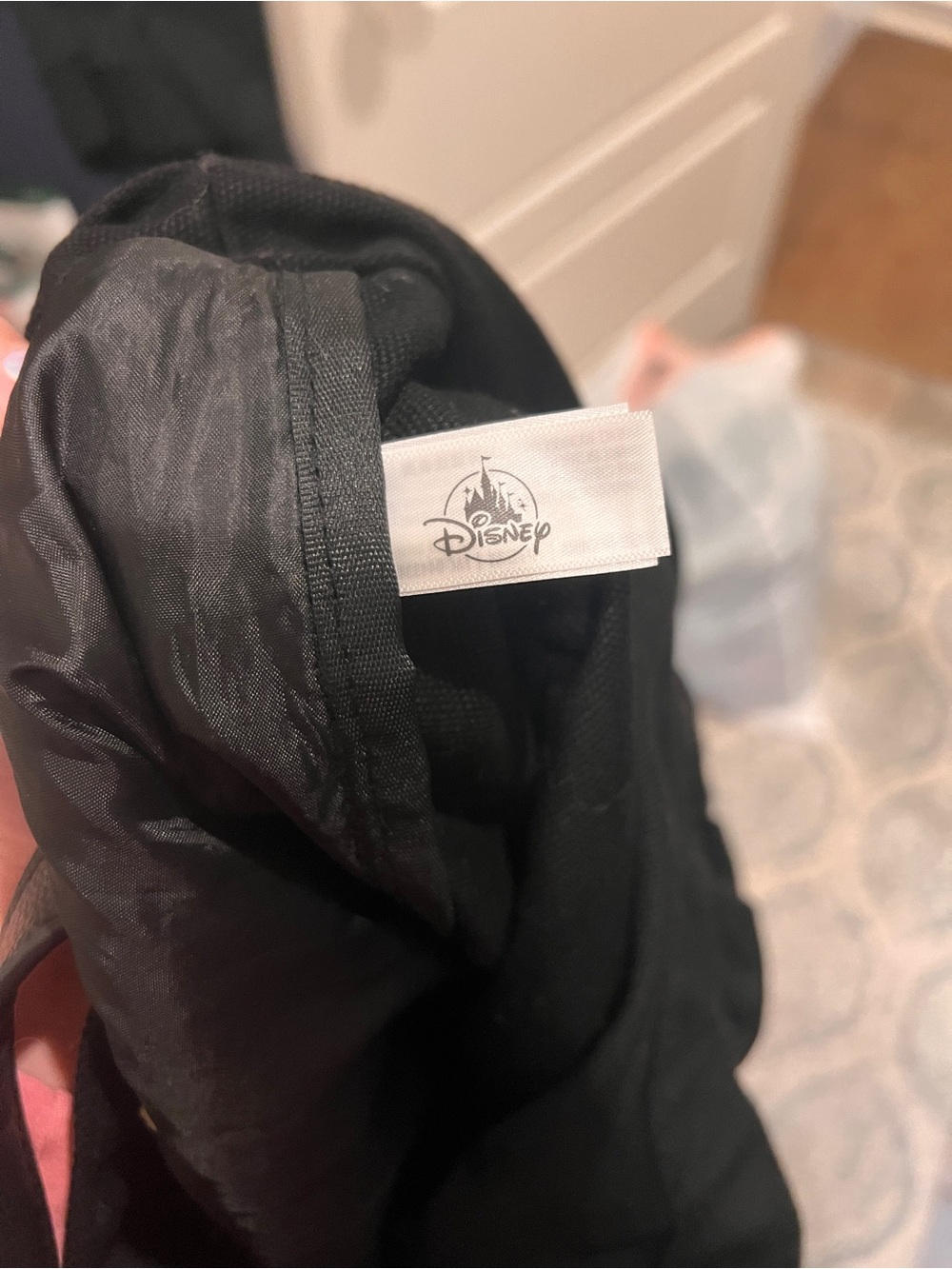 Disney black branded tote with logo tag - Picture 3 of 3